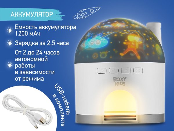 Roxy-kids Ночник-проектор "Снежный домик"