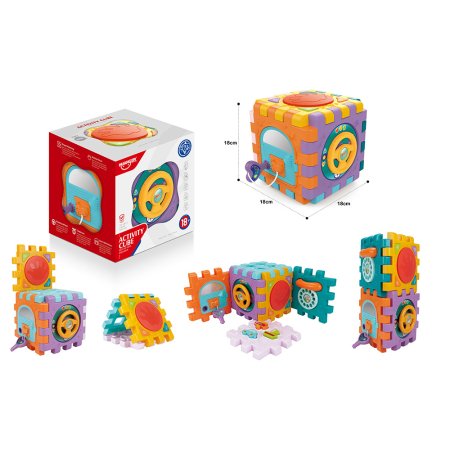 Huanger Игрушка развивающая Куб-сортер / разноцветная