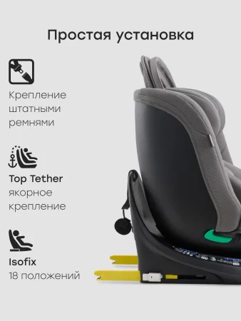 Автокресло SHELTIX  (dark grey)
