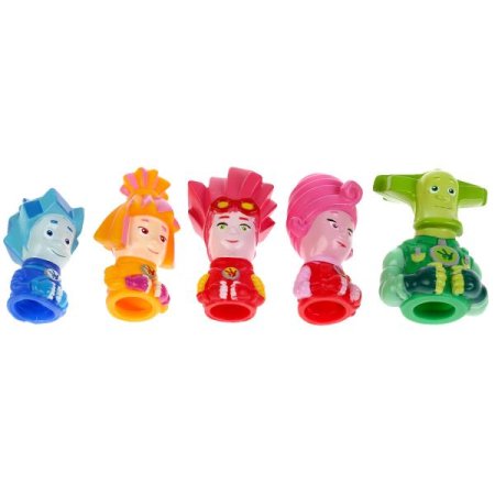 Капитошка Игрушки из пластизоля для ванны Фиксики. Пальчиковый театр 300708 / разноцветные