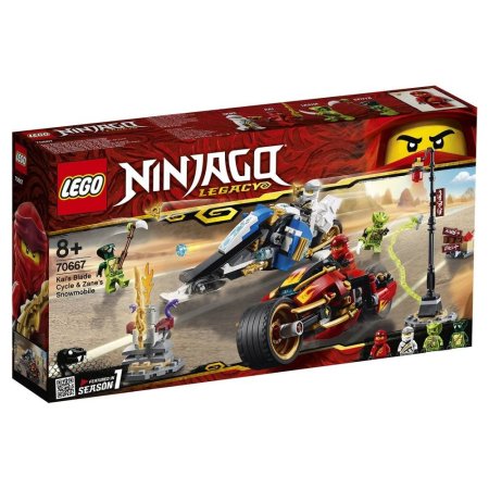 Lego Ninjago Ниндзяго Мотоцикл-клинок Кая и снегоход Зейна