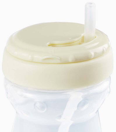 Happy Baby Поильник с трубочкой Cream, 360 мл