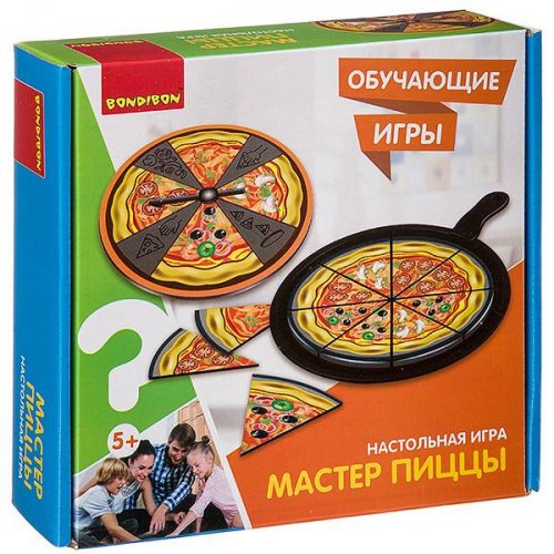 Обучающие игры Bondibon Настольная игра Мастер пиццы, в коробке 22x21x5.5