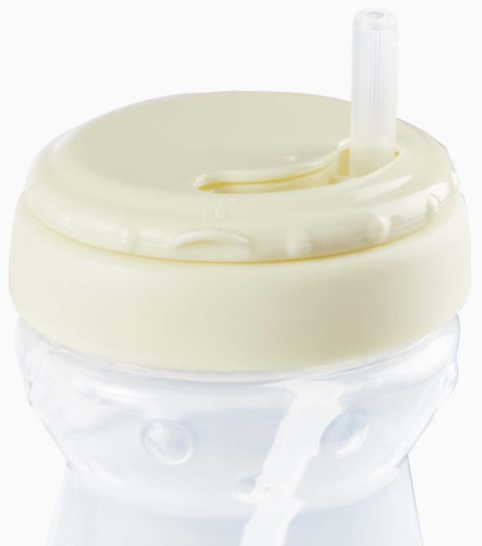 Happy Baby Поильник с трубочкой Cream, 360 мл