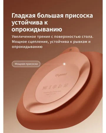 Тарелка секционная из жидкого силикона  от 6+ мес