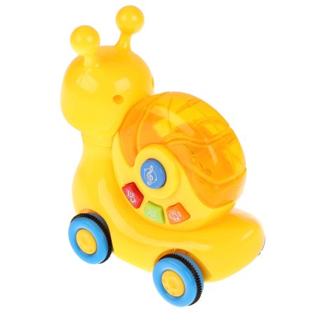 Умка Развивающая игрушка Музыкальная улиточка со звуковыми и световыми эффектами 280097 / цвет желтый