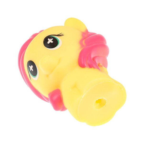 Игрушка для ванны пони желтая в сетке, КАПИТОШКА в кор.500шт
