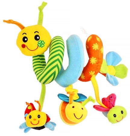 Biba Toys Развивающая подвесная игрушка Гусеница и друзья