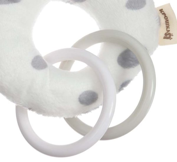 Крошка Я Погремушка на кольце «Коровка»