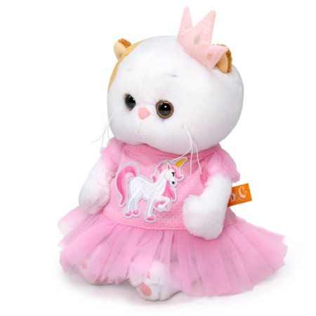 Budi Basa Мягкая игрушка Кошечка Лили Baby в платье с единорогом 20 см