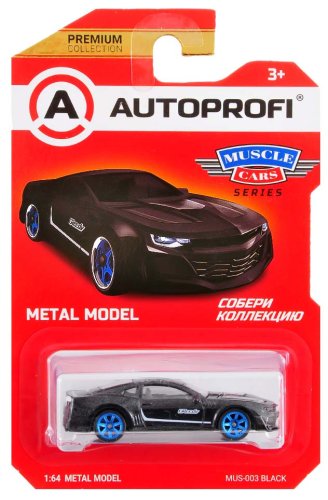 Autoprofi Машинка коллекционная Muscle Cars / цвет чёрный