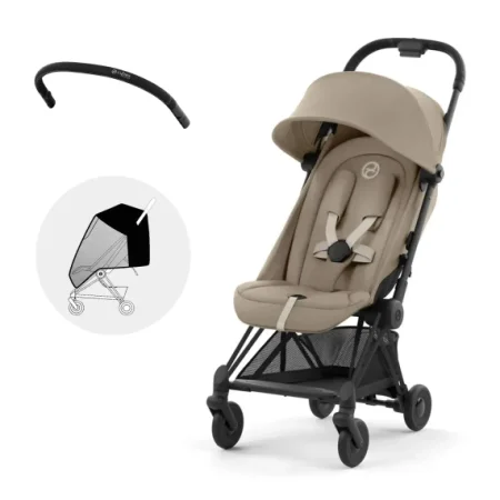 Коляска прогулка CYBEX Coya Matt Black  (Cozy Beige)