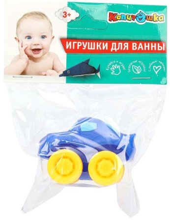 Капитошка Игрушка для ванны «Синяя машинка»