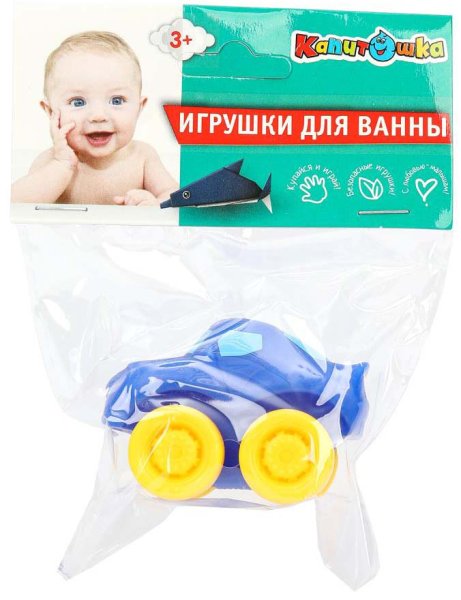 Капитошка Игрушка для ванны «Синяя машинка»
