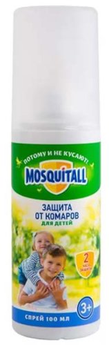 Mosquitall Спрей от комаров Нежная защита, 100 мл