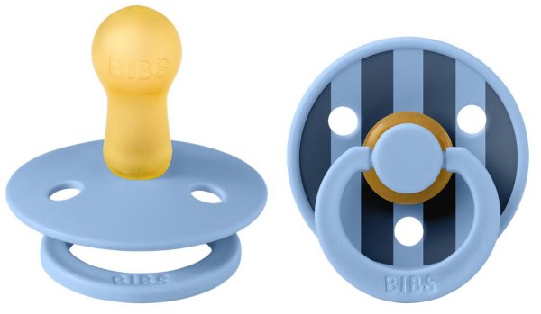 Bibs Набор латексных пустышек Studio Colour, 0+ Pin - Sky Blue Mix