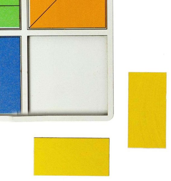 Лесная мастерская Развивающая игра "Сложи квадрат 1 уровень - лёгкий"