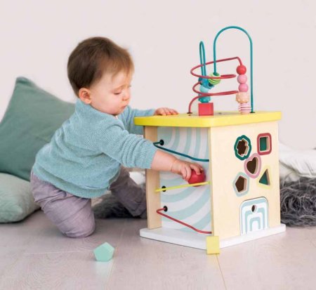 Hape Развивающий детский куб Серия Пастель