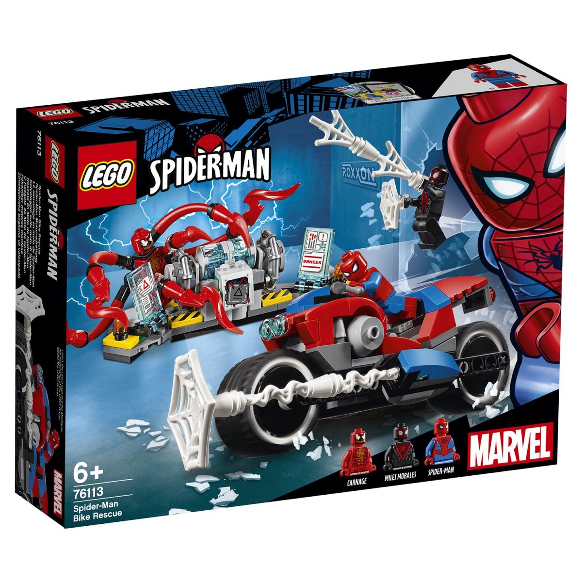 Lego super heroes конструктор человек-паук: спасательная операция на  мотоциклах / цвет сине-красный купить в Краснодаре