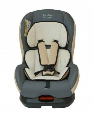 Bambino Moretti Автокресло детское BM-303 Lux / цвет коричневый-бежевый