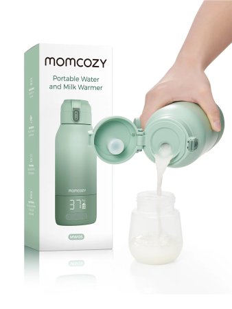 Портативный подогреватель для молока и воды MW05, цвет зеленый Мамкози /Momcozy