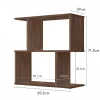 Polini Home Стеллаж фигурный Smart, 2 секции / цвет винтаж