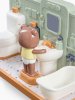 Игрушечный набор ванная Happy Baby HAPPY BATHROOM, игрушки для девочек и мальчиков, игровой набор с медвежонком