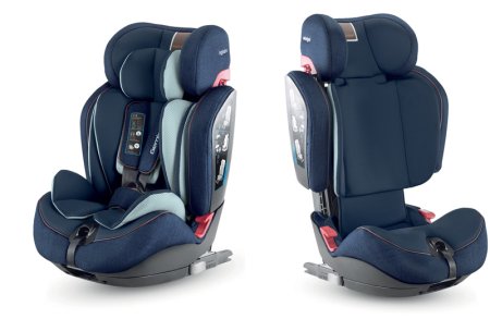 Inglesina Автокресло детское Gemino Ifix (группа 1,2,3) / цвет black