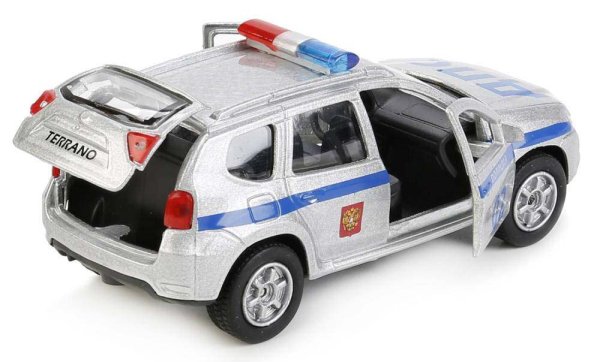 Технопарк Машина металлическая инерционная Nissan Terrano Полиция