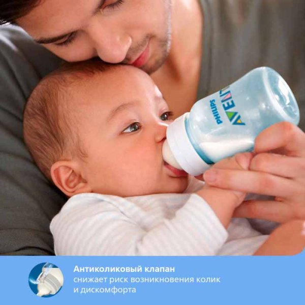 Philips Avent Бутылочка для кормления Anti-colic, с 1 месяца, 260 мл