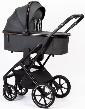 Коляска Peppy Tecla 2в1 Shadow Antrazit Chrome Edition  (графит)