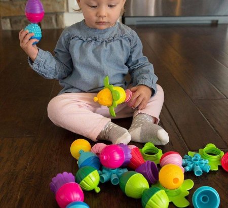 Lalaboom Игрушка развивающая 5 в 1, 36 предметов