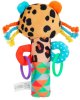 Крошка Я Игрушка-пищалка "Леопард", с погремушкой