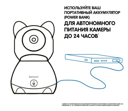 Ramicom Видеоняня VRC300CTR, с креплением