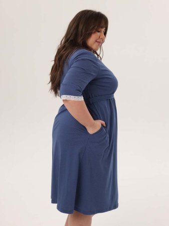 Hunny mammy Комплект для беременных и кормящих 1-ВРК 23020Б, размер 170,176-120-126 / цвет синий-белый