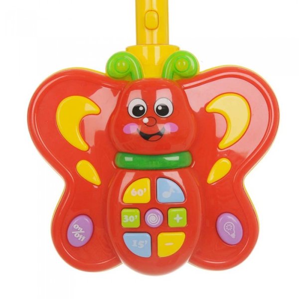 Баюшка Музыкальный мобиль "Зверушки" Бабочка /цвета в ассортименте