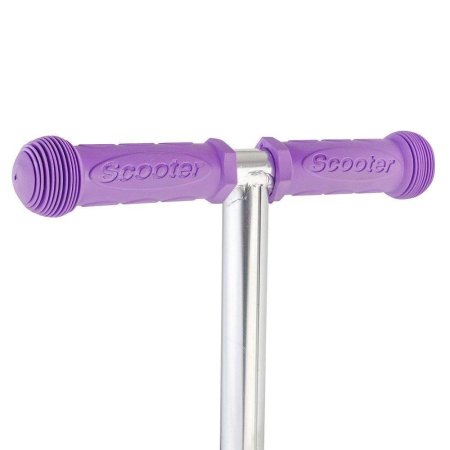 Novatrack Детский самокат-кикборд Disco-kids, трансформер, нагрузка max 25кг, фиолетовый