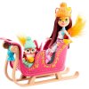 игрушка Enchantimals Набор игровой "Рождественские сани" кукла+питомец