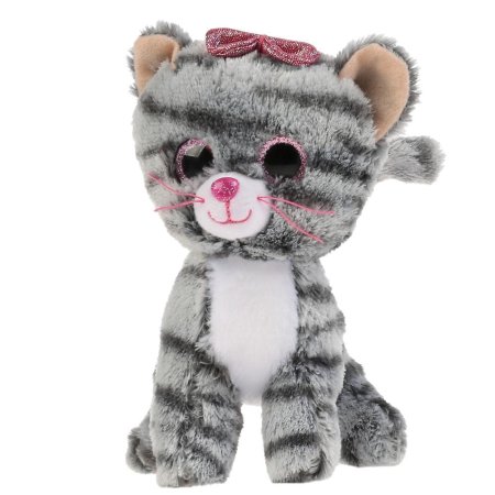 Мой питомец Мягкая игрушка Кошка в сумочке из пайеток, 17 см