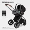 (Т) Коляска 3в1 Bambini Moretti  Adele  (Black)