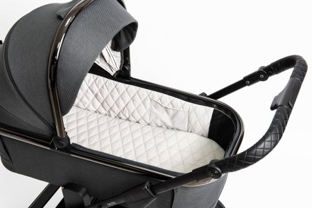 Коляска Peppy Tecla 2в1 Shadow Antrazit Chrome Edition  (графит)