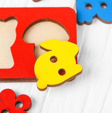 Лесная мастерская Комодик сортер развивающий Домик / цвет красный, желтый