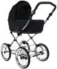 ROAN Коляска 2 в1 Bass Next Classic короб+прогул.(2 места)14d  (Caviar/Black/руч.Black)