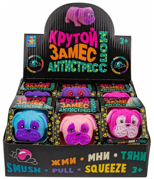 1Тoy Игрушка-антистресс Крутой замес Супер мопс / цвет в ассортименте