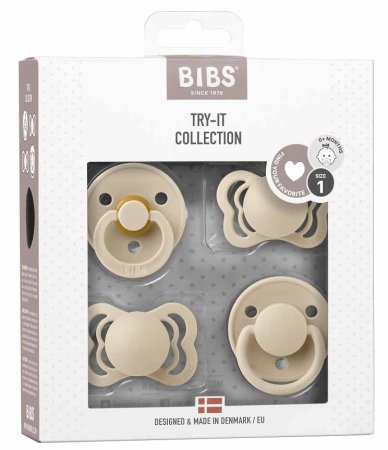 Bibs Набор пустышек Try-it collection, 0+ месяцев / цвет Vanilla (ваниль)