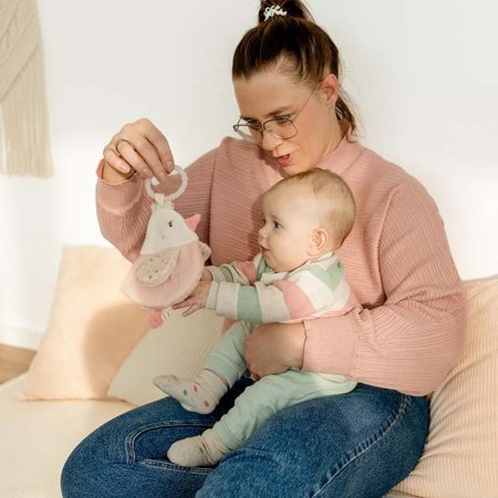 Fehn Мягкая игрушка-книжка с подвесом Птичка