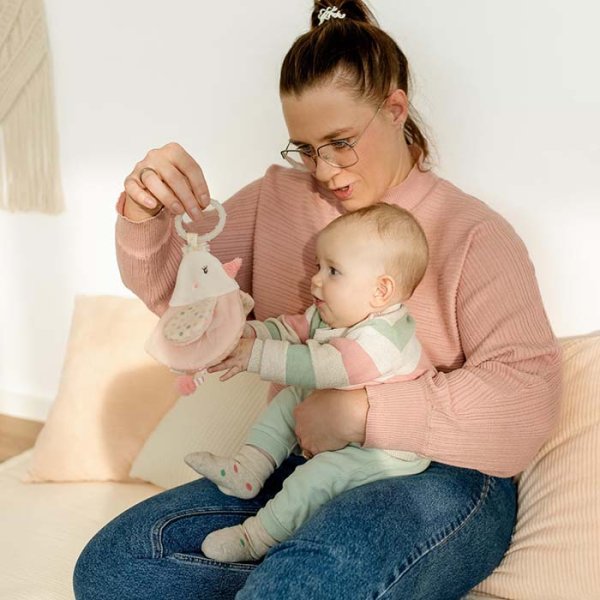 Fehn Мягкая игрушка-книжка с подвесом Птичка