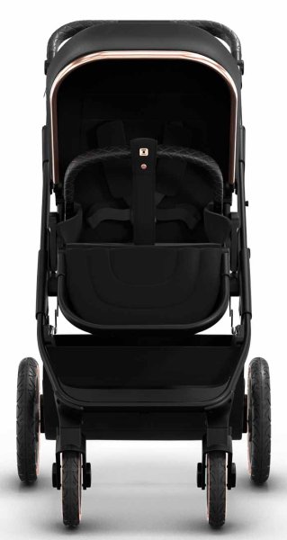 Moon Коляска 2 в 1 Style Rocca / цвет Rosegold (черный, рама розовое золото)