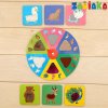 Iq-Zabiaka Развивающая игра "Тактильное лото", животные