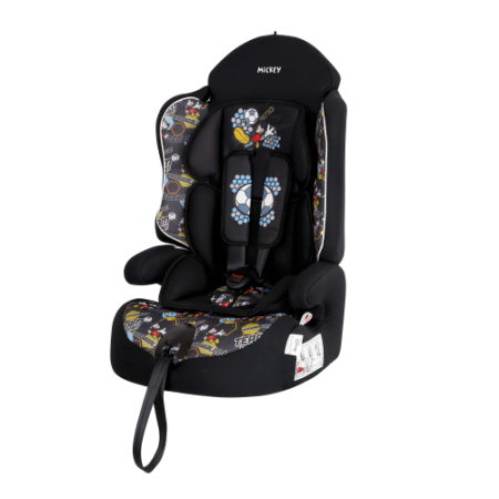 Siger Автокресло для детей серия Disney, Драйв / группа I/II/III /  Микки Маус футбол черный